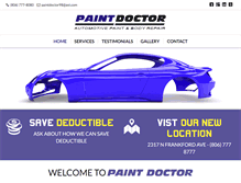 Tablet Screenshot of paintdoctor98.com